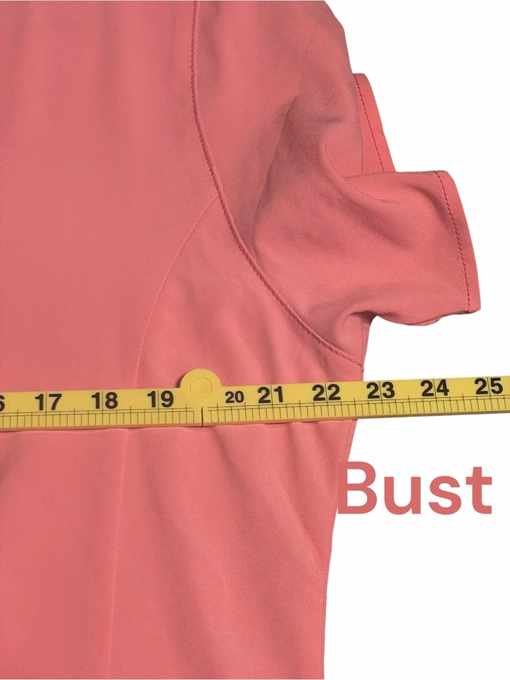 Carhartt Coral Pink Short Sleeve V-Neck Scrub Top - Picture 5 of 7